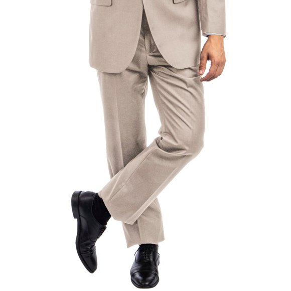 Mens 2pc Modern Fit Suit Notch Lapel, Tan - Picture 3 of 3